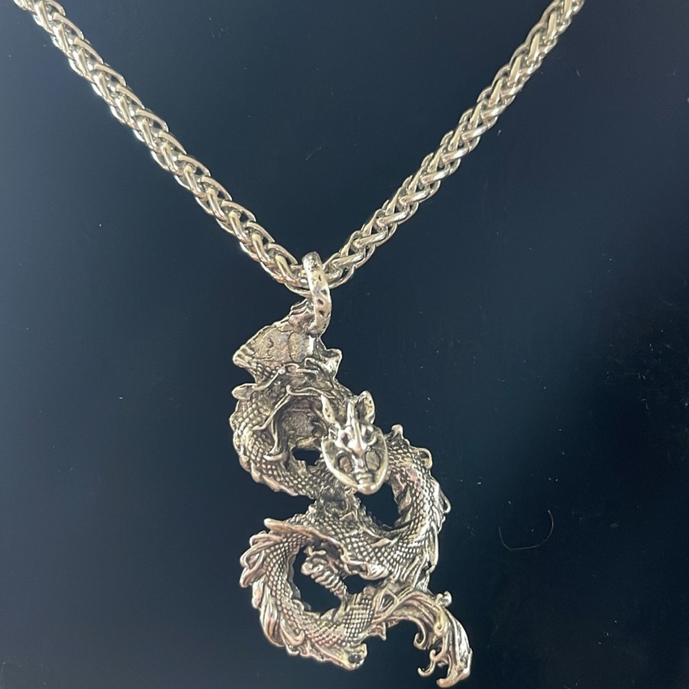 Metallic Dragon Pendant